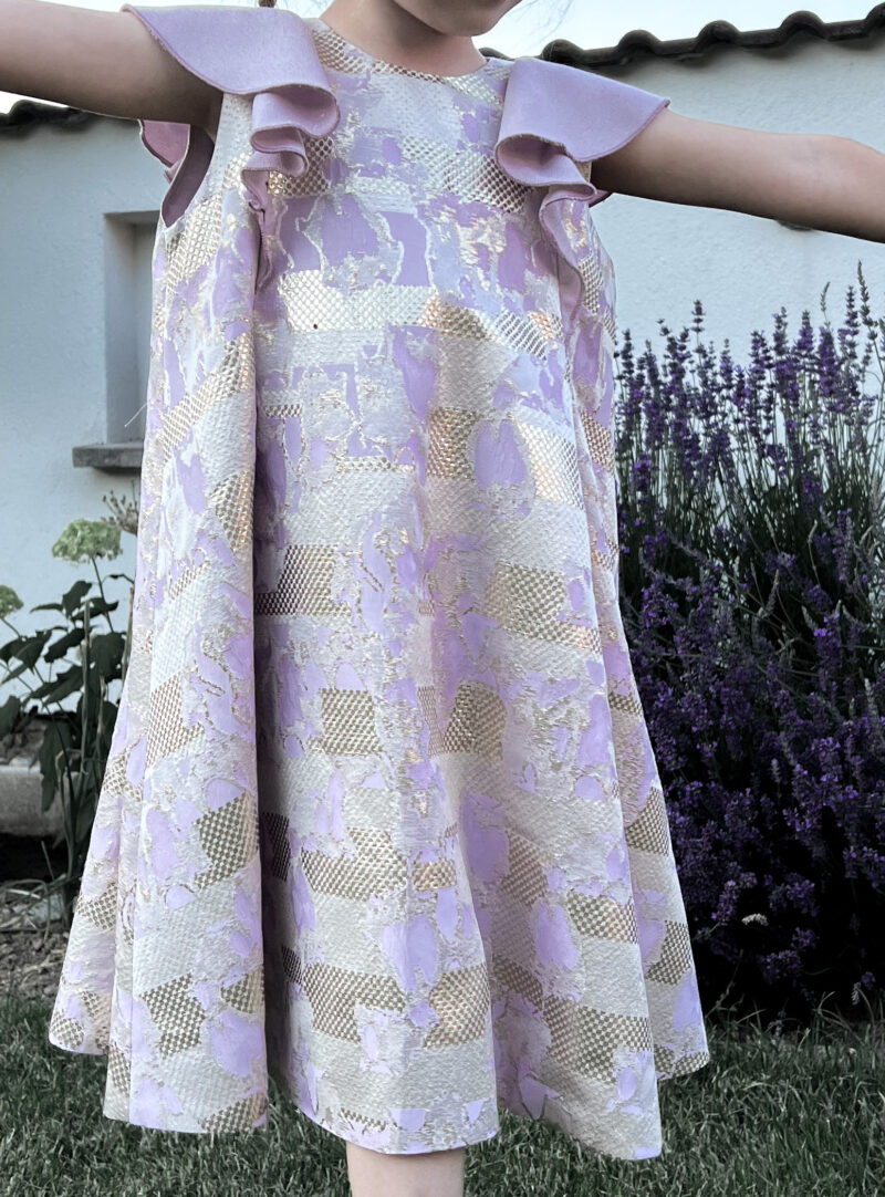 lilac gold kislány ruha munamo